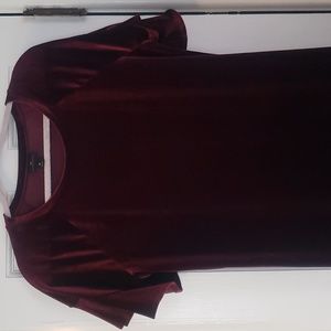 Slip on velvet dress